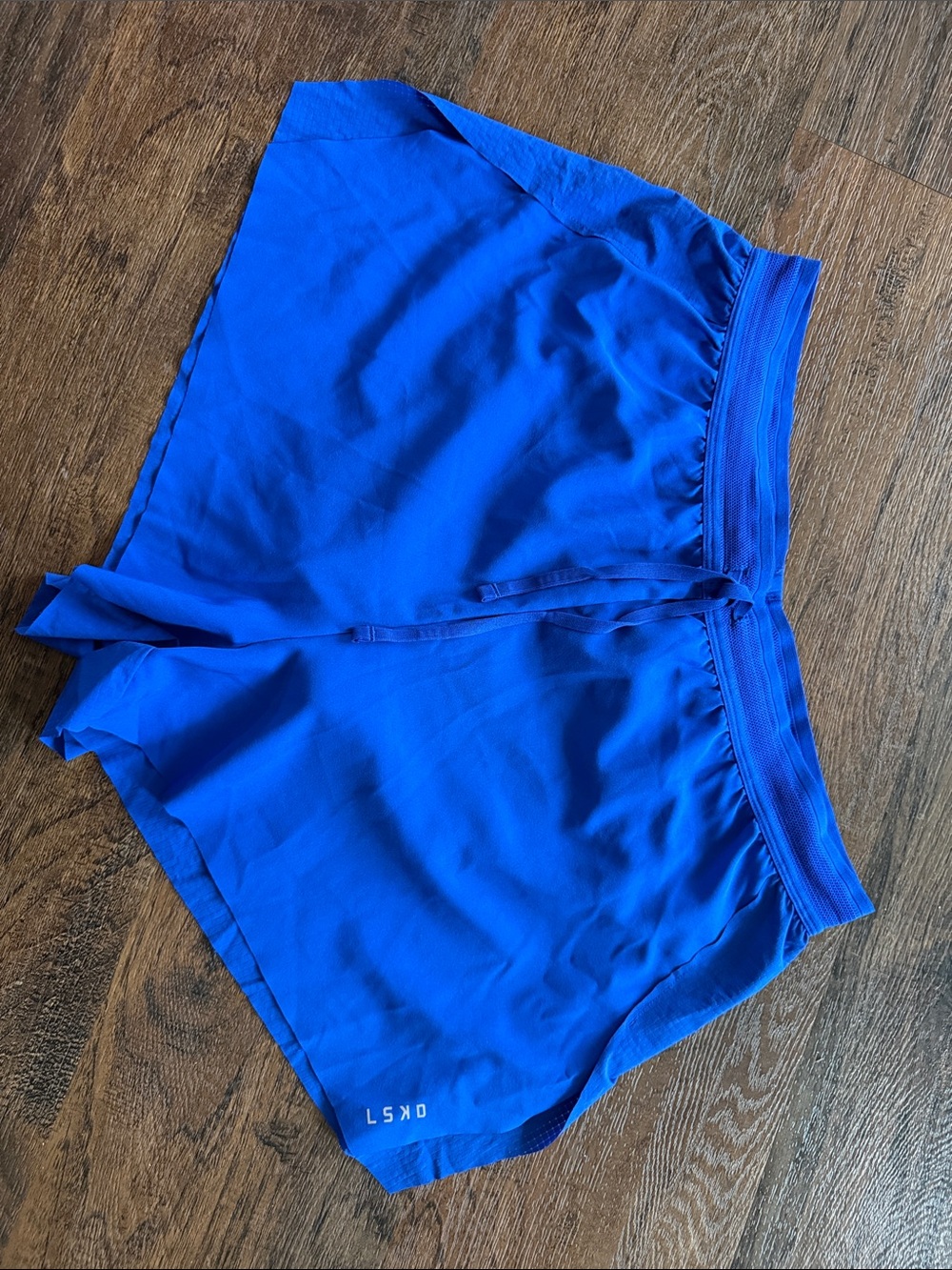 LSKD ELECTRIC INDIGO High rise, 3” running/athletic short